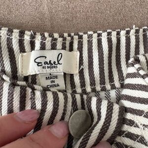 Sabel Los Angeles Black and White Striped Garment